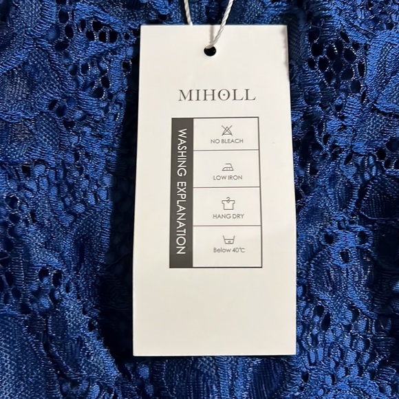 Navy blue dress shirt. - Picture 3 of 3